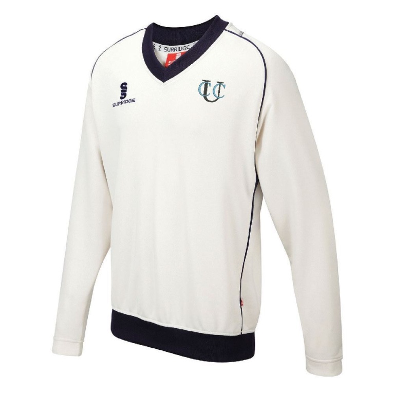 Underriver CC - Long Sleeve Sweater Navy Trim