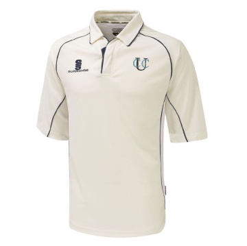 Underriver CC - Premier 3/4 Sleeve Navy Trim Shirt