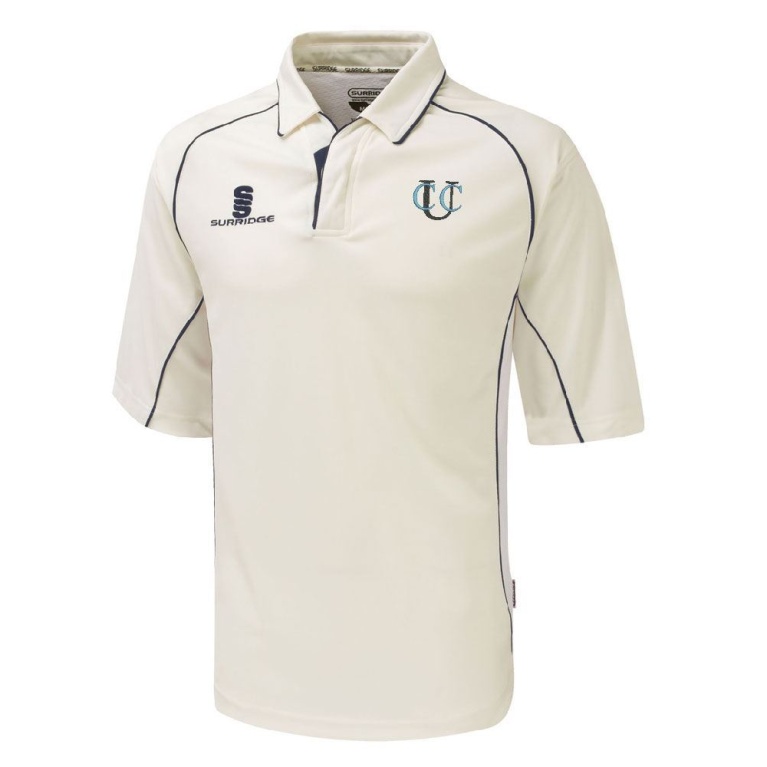 Underriver CC - Premier 3/4 Sleeve Navy Trim Shirt